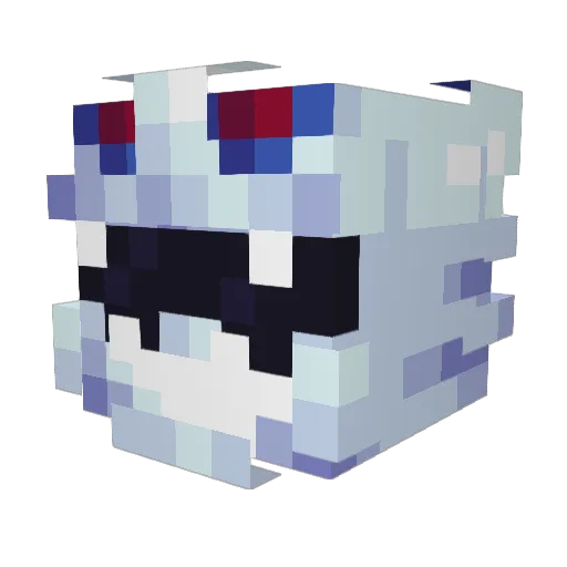 MimoMayhem Minecraft avatar head, 3D render