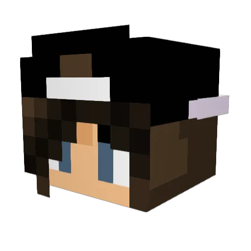 MimoTheCat Minecraft avatar head, 3D render