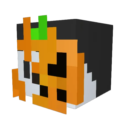 Mimoflop Minecraft avatar head, 3D render
