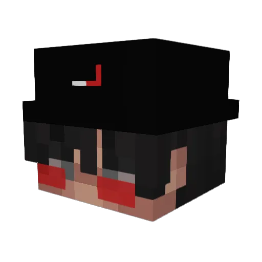 Mimpuli Minecraft avatar head, 3D render