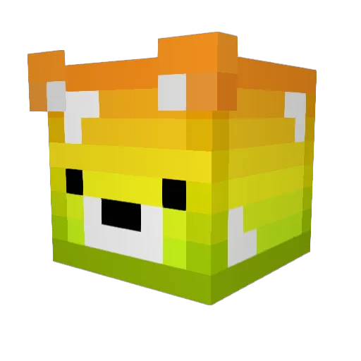 Mims02 Minecraft avatar head, 3D render