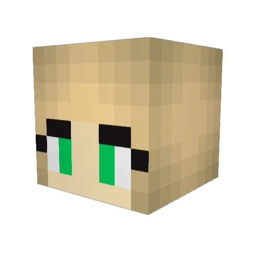 MimsBest Minecraft avatar head, 3D render