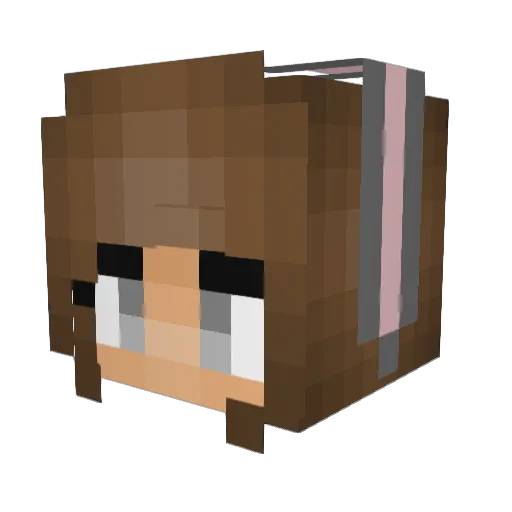 MimsyJJMB Minecraft avatar head, 3D render