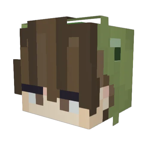 Mimsy_12 Minecraft avatar head, 3D render