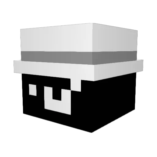 Min0uche Minecraft avatar head, 3D render