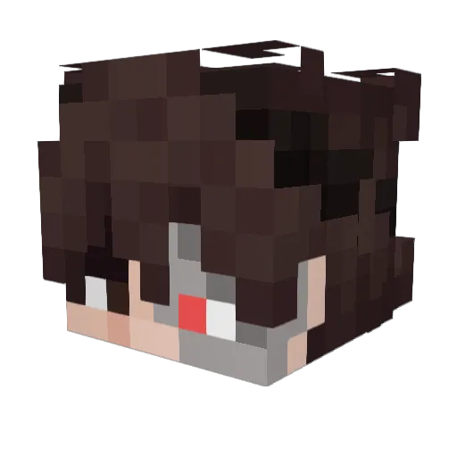 Min3trax_CZ Minecraft avatar head, 3D render