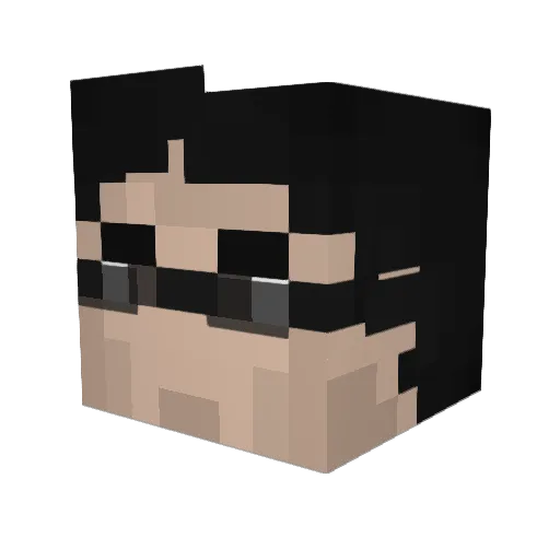 Min3tus Minecraft avatar head, 3D render