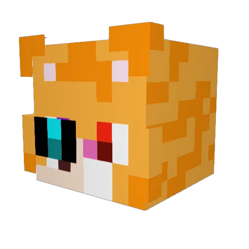 Min5trel Minecraft avatar head, 3D render