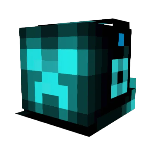 MinC403 Minecraft avatar head, 3D render