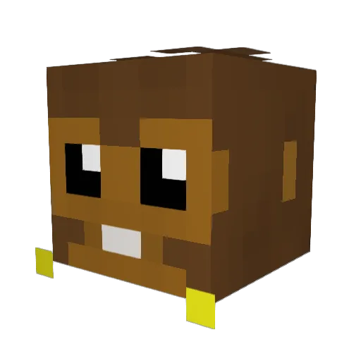 MinGogooma Minecraft avatar head, 3D render