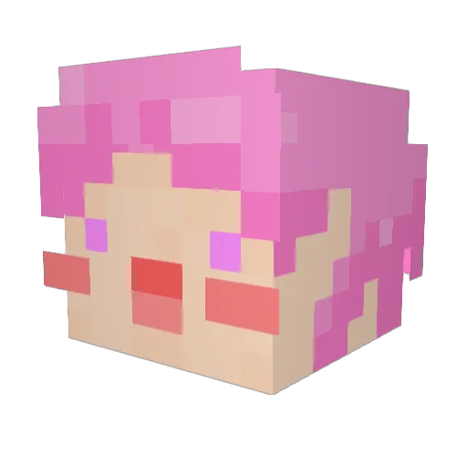 MinGu_0 Minecraft avatar head, 3D render