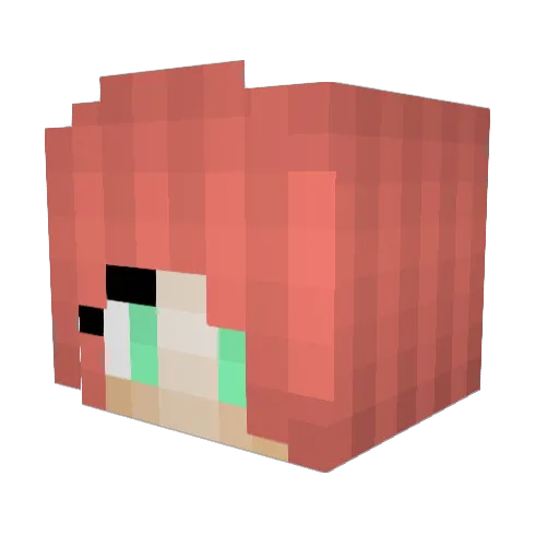 MinK3 Minecraft avatar head, 3D render