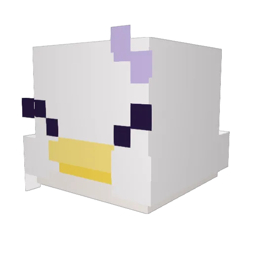 MinLunaShi Minecraft avatar head, 3D render