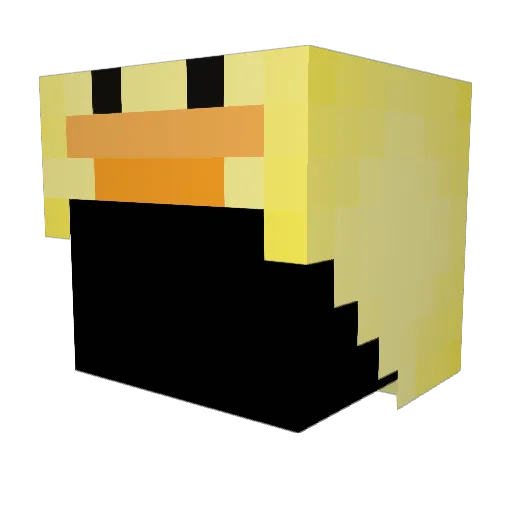 MinMatt09 Minecraft avatar head, 3D render