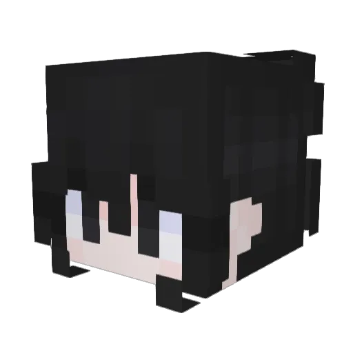 MinSeoYool Minecraft avatar head, 3D render