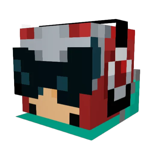 MinStoreVerden Minecraft avatar head, 3D render