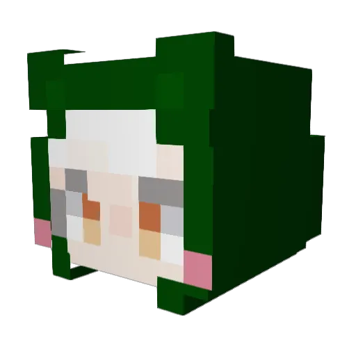 MinYeoul Minecraft avatar head, 3D render