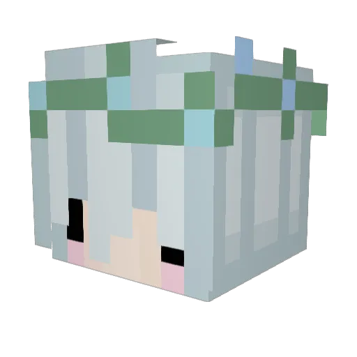 Min__Yoongi Minecraft avatar head, 3D render