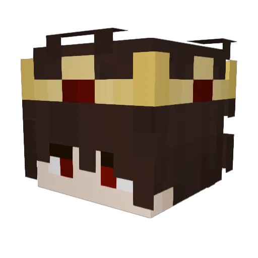 Min_juun Minecraft avatar head, 3D render