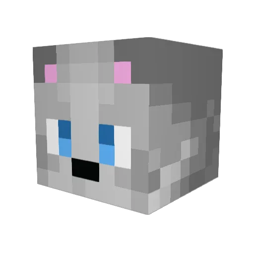 Mina1808 Minecraft avatar head, 3D render