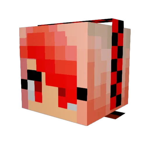 Mina30269 Minecraft avatar head, 3D render