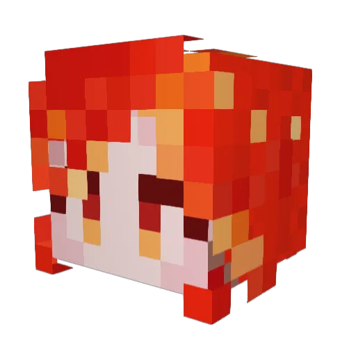 MinaJones96 Minecraft avatar head, 3D render