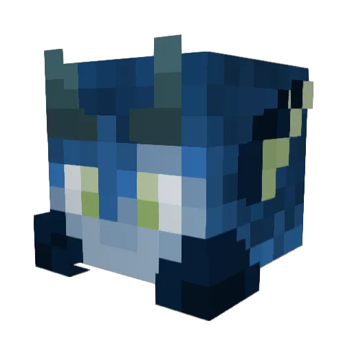 Mina_Scholar Minecraft avatar head, 3D render