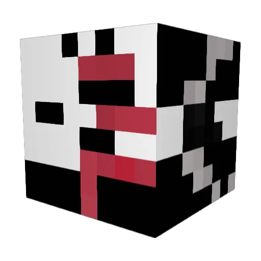 MinaekoTV Minecraft avatar head, 3D render