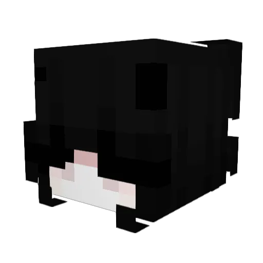 Minaley Minecraft avatar head, 3D render