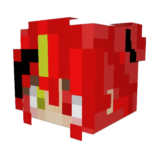 Minami_77 Minecraft avatar head, 3D render