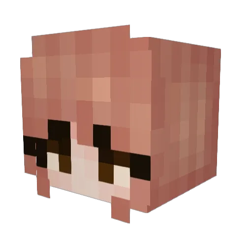 Minatay Minecraft avatar head, 3D render