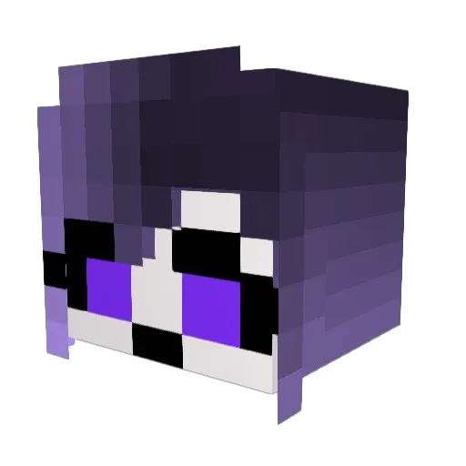 MinayaArsGoetia Minecraft avatar head, 3D render