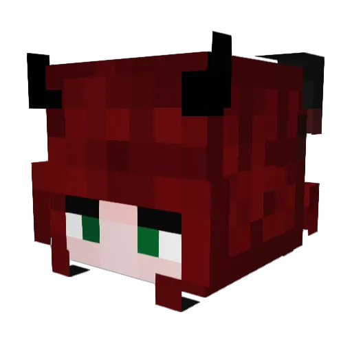 Mincc Minecraft avatar head, 3D render