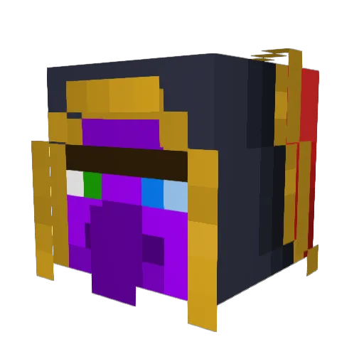MinceMeat Minecraft avatar head, 3D render