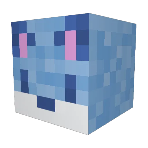 MincedGuac Minecraft avatar head, 3D render