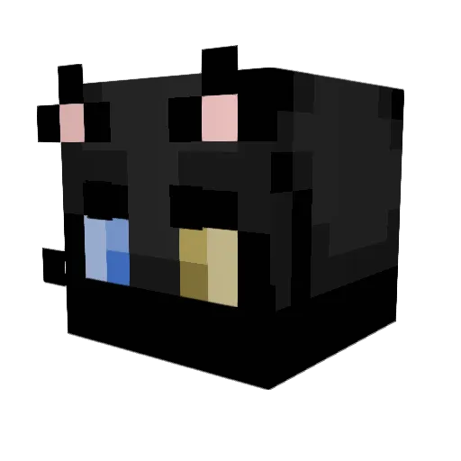 Mincerafter Minecraft avatar head, 3D render