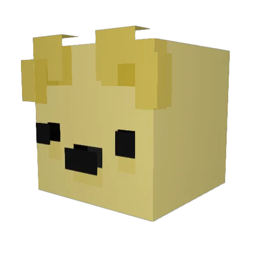 Minchen1995 Minecraft avatar head, 3D render