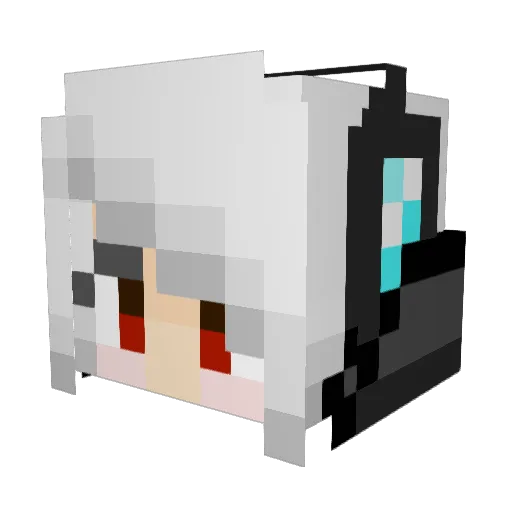 Minchen202 Minecraft avatar head, 3D render