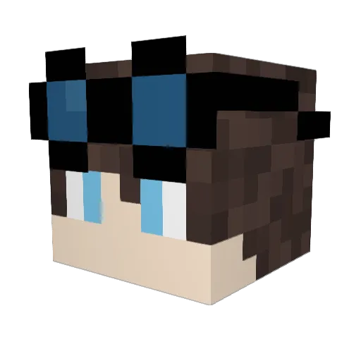MincraftBen101 Minecraft avatar head, 3D render