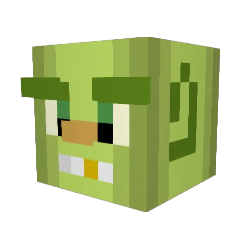 Mind3bl0wn Minecraft avatar head, 3D render