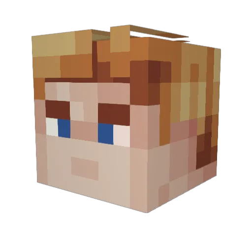 MindBeast0 Minecraft avatar head, 3D render
