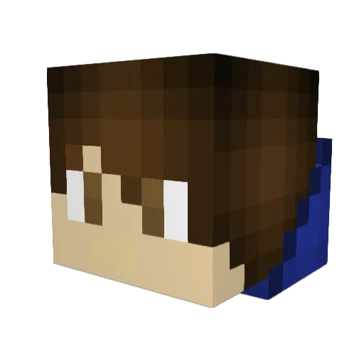 MindBogglin Minecraft avatar head, 3D render