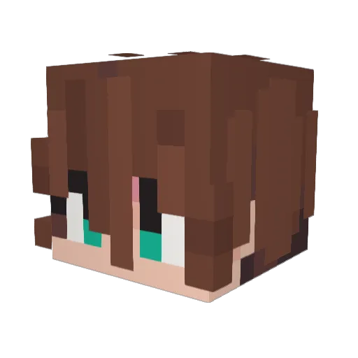 MindCloverMatter Minecraft avatar head, 3D render
