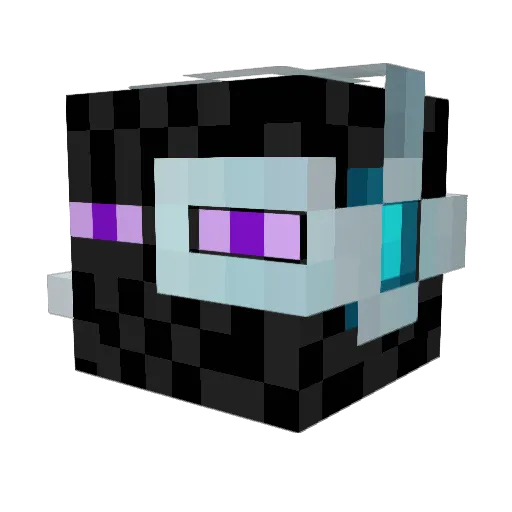 MindDrive Minecraft avatar head, 3D render