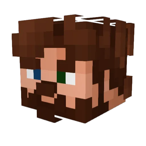 MindJamJoe Minecraft avatar head, 3D render