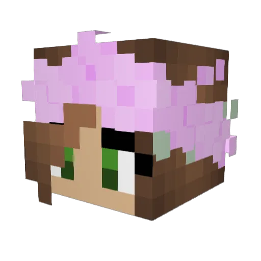 MindOfBecks Minecraft avatar head, 3D render