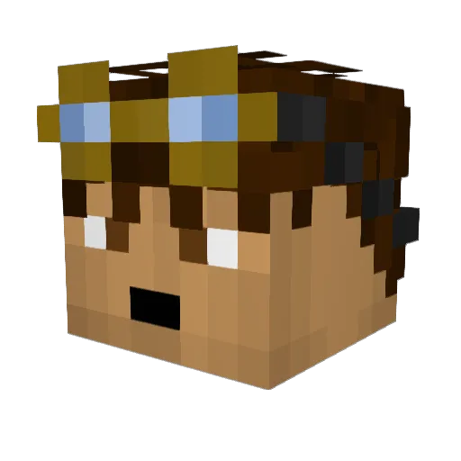 MindOfDevon Minecraft avatar head, 3D render