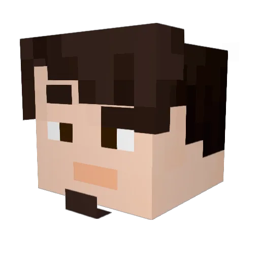 MindOfJosh11 Minecraft avatar head, 3D render