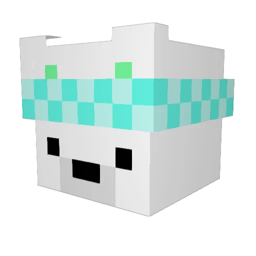 MindOverMaster Minecraft avatar head, 3D render