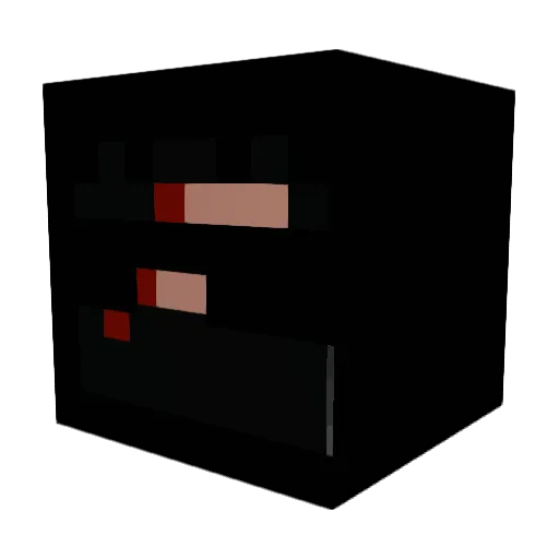 Mindcravler Minecraft avatar head, 3D render